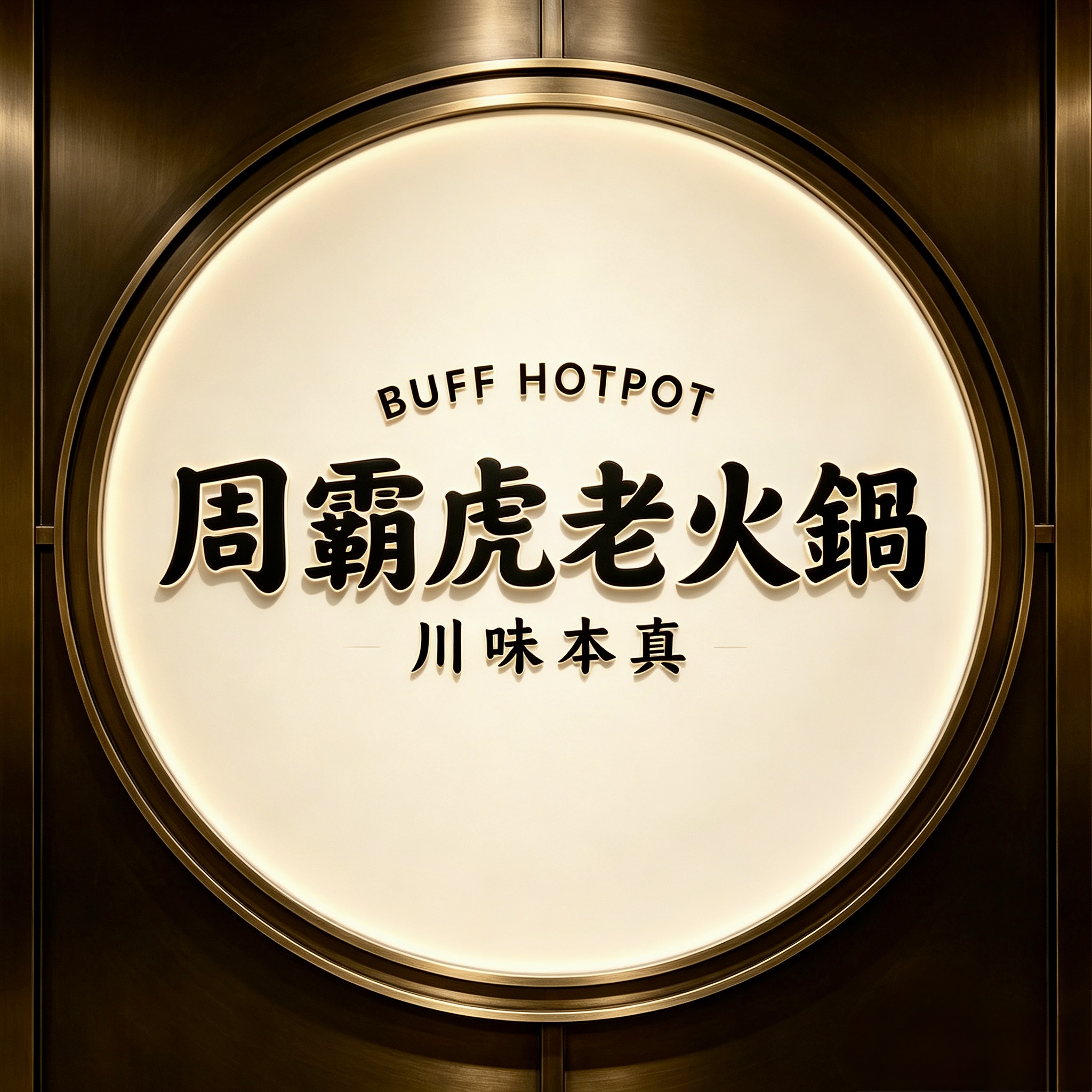 圓形發光燈箱招牌